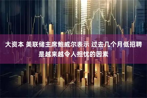 大资本 美联储主席鲍威尔表示 过去几个月低招聘是越来越令人担忧的因素
