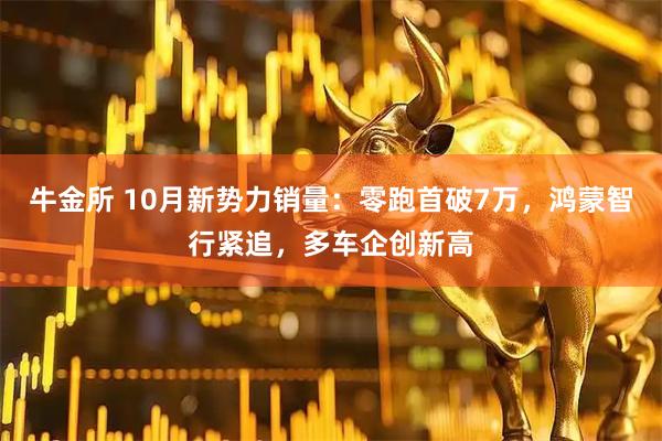 牛金所 10月新势力销量:零跑首破7万,鸿蒙智行紧追,多车企创新高